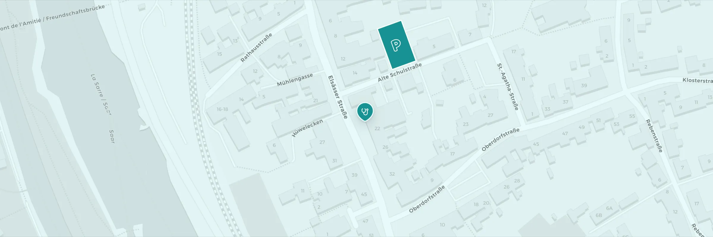 Karte zur HNO-Praxis Dr. med. Gudrun Fürst in Kleinblittersdorf